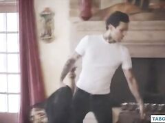 d. makes a threesome with dad and brother